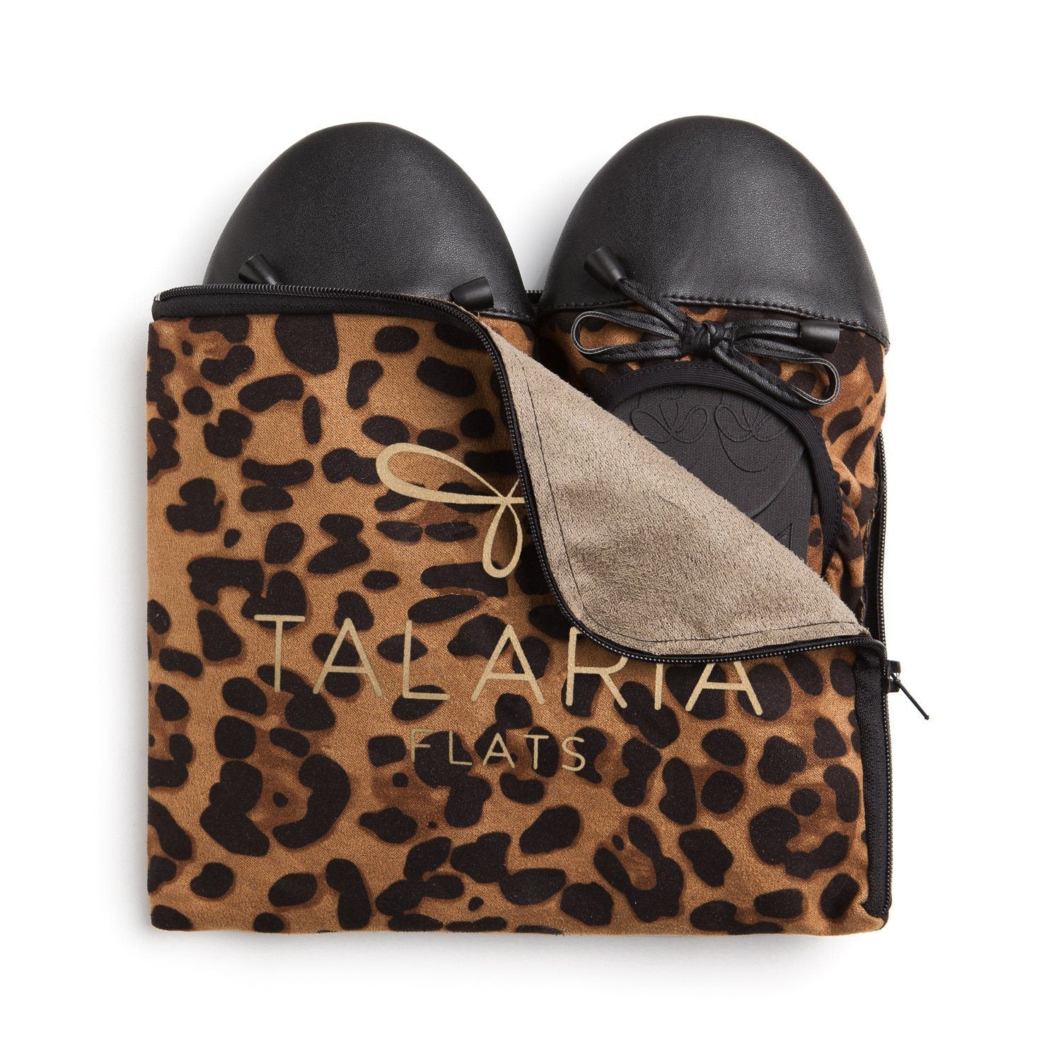 Pair of stylish leopard flats from New Arrivals, showcasing premium footwear with a bold animal print design.