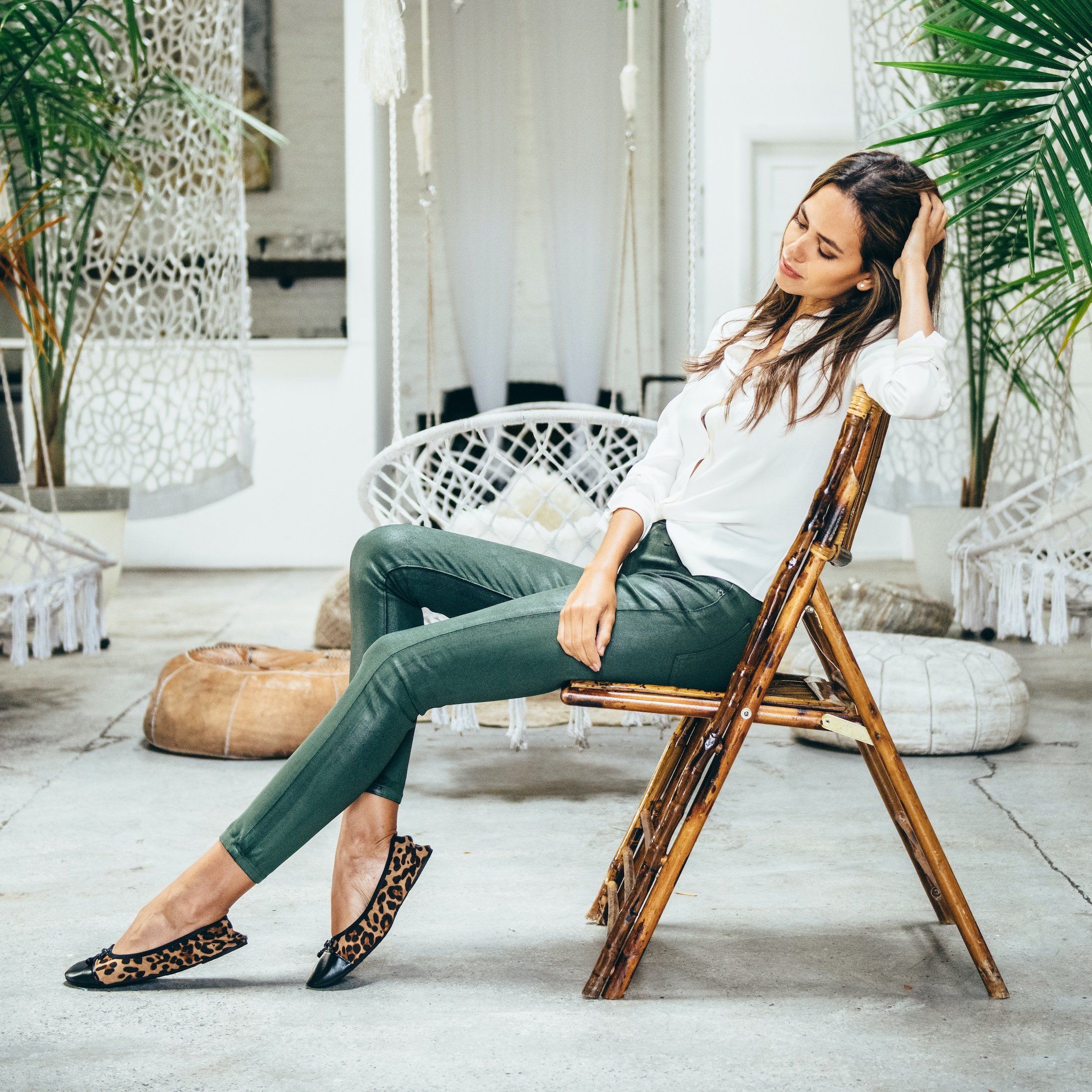 Premium leopard flats from New Arrivals, stylish footwear featuring a leopard print design, perfect for casual and chic outfits.