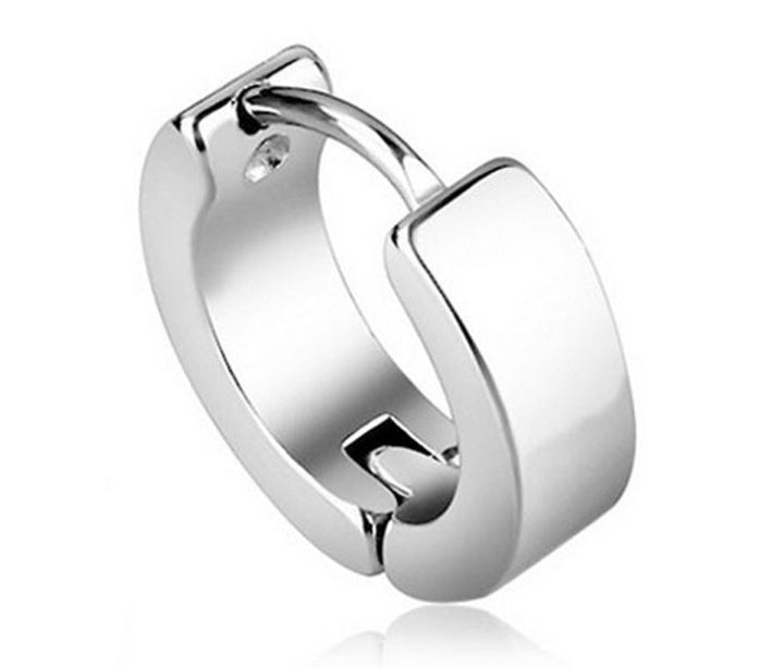 Simple electroplated stainless steel earrings with a sleek, minimalist design, perfect for everyday wear and stylish accents.