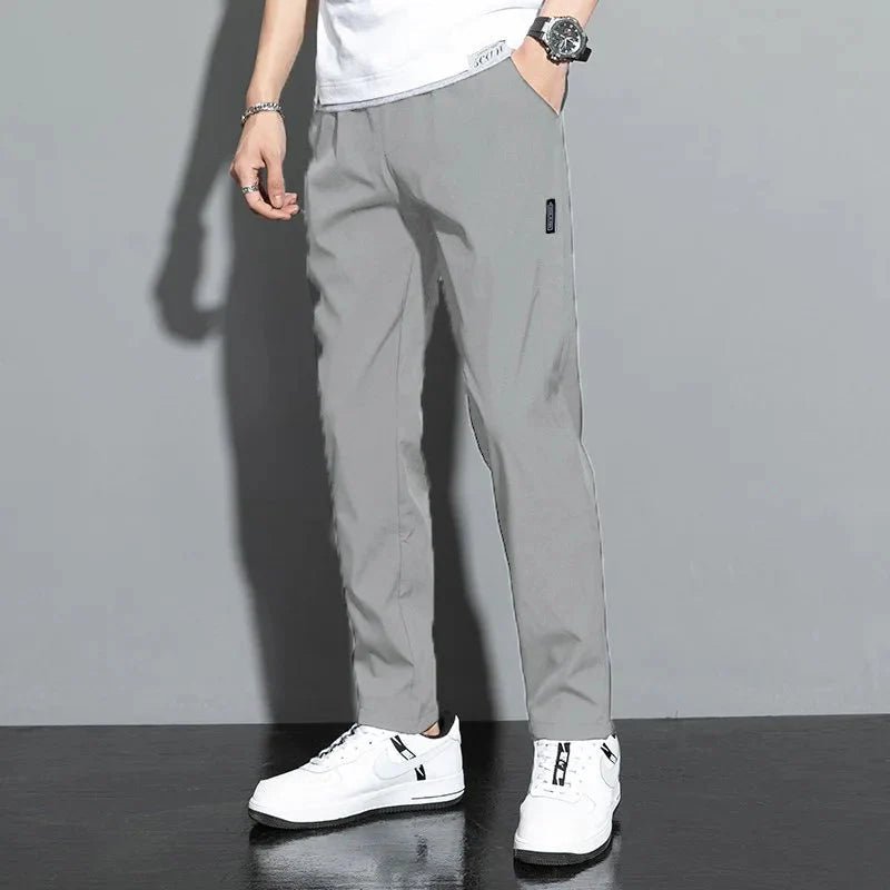 FitiqueFit slim fit stretch jogger pants with elastic waist, casualwear for comfortable, stylish everyday wear.