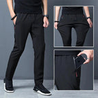 Slim fit stretch jogger pants with elastic waist from FitiqueFit, casualwear for comfortable, stylish everyday wear.