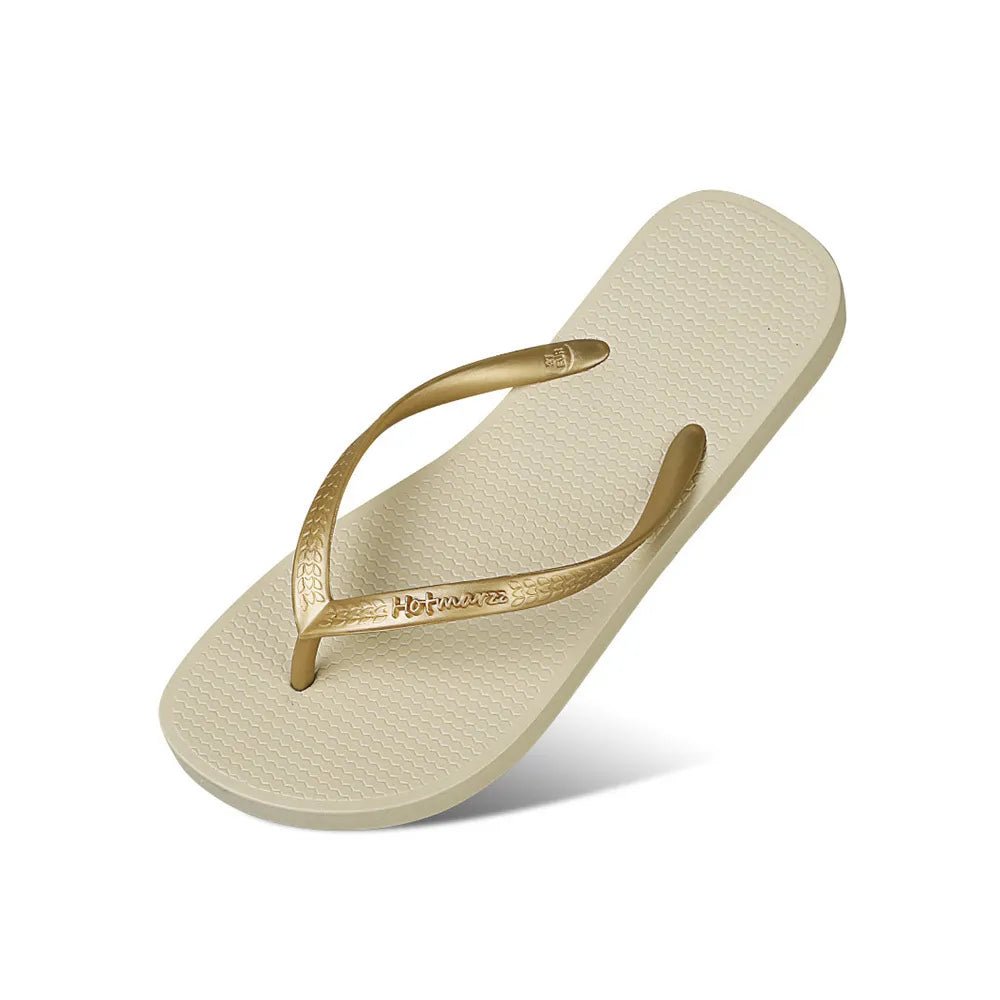 Women’s minimalist rubber toe post flat sandals by Plush Fashion Hub, featuring casual slip-on design and comfortable flat sole