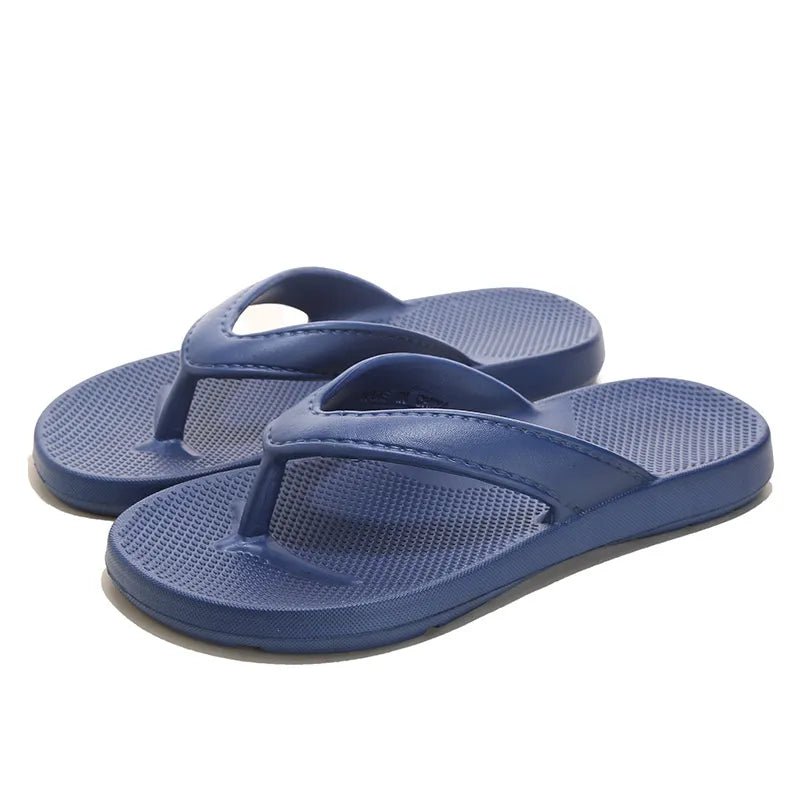 Women's lightweight platform toe post sandals by Plush Fashion Hub, featuring comfortable casual slip-on design.