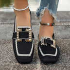 Vintage suede women's round-toe Gommino loafers by FitiqueFit, featuring stylish driving-inspired footwear design.