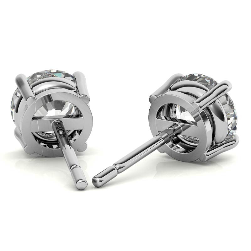 0.50 CTW Lab Grown Diamond Stud Earrings | G-VS Clarity | 14K White or Yellow Gold-1