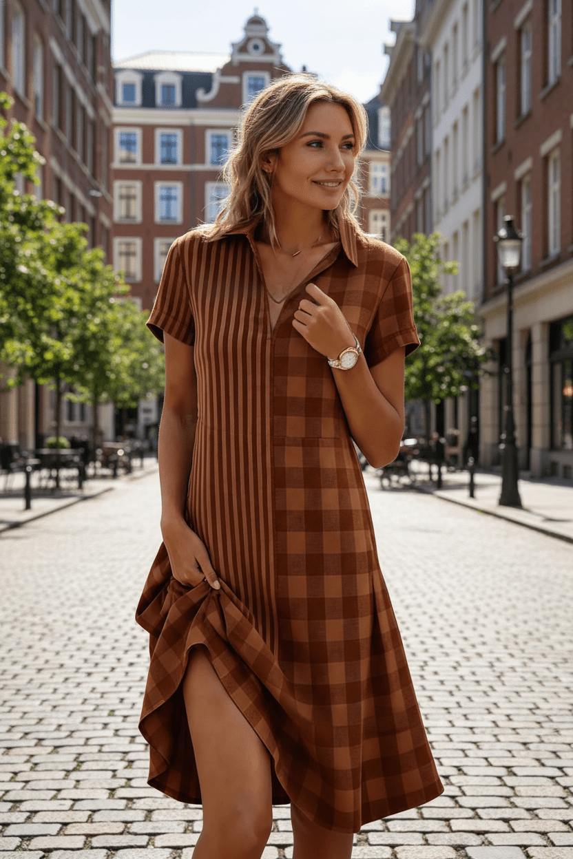 Women's Bohemian 3D printed V-neck short-sleeve maxi dress by FitiqueFit, featuring a flowing casualwear style with vibrant prints.