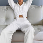 Women’s casual solid color lounge set by FitiqueFit, featuring a relaxed fit and comfortable fabric for everyday wear.