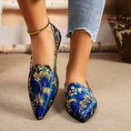Women’s pointed-toe thin flats by FitiqueFit, casual slip-on footwear perfect for everyday wear.