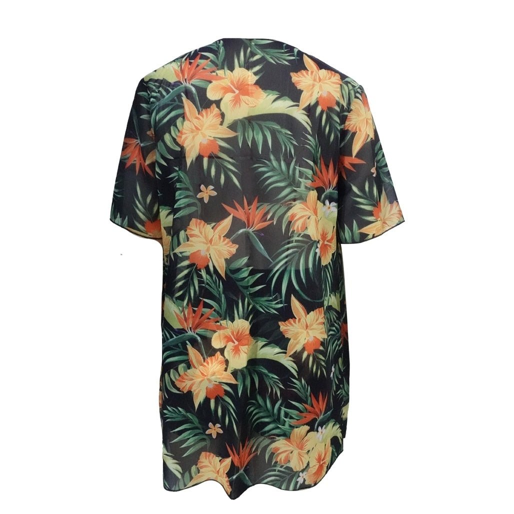 Women's floral beach set by FitiqueFit, two-piece summer casualwear featuring a floral top and matching shorts.