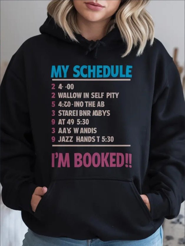 Women’s geometric Christmas hoodie by FitiqueFit, casual loose-fit streetwear pullover with festive geometric pattern.