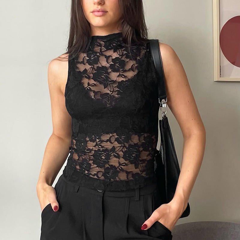 Women’s fitted lace-up top in trendy European style, casualwear from FitiqueFit, showing the detailed lace-up front and sleek fit.