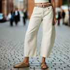 Women’s mid-rise wide-leg jeans by FitiqueFit, casualwear with a relaxed fit and classic denim style.