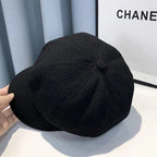 Women’s octagonal newsboy beret by FitiqueFit, stylish hat featuring a classic design and soft fabric, perfect for casual wear.
