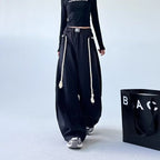 Women’s retro loose fit sweatpants by FitiqueFit, casualwear with a relaxed, comfortable style and vintage-inspired design.