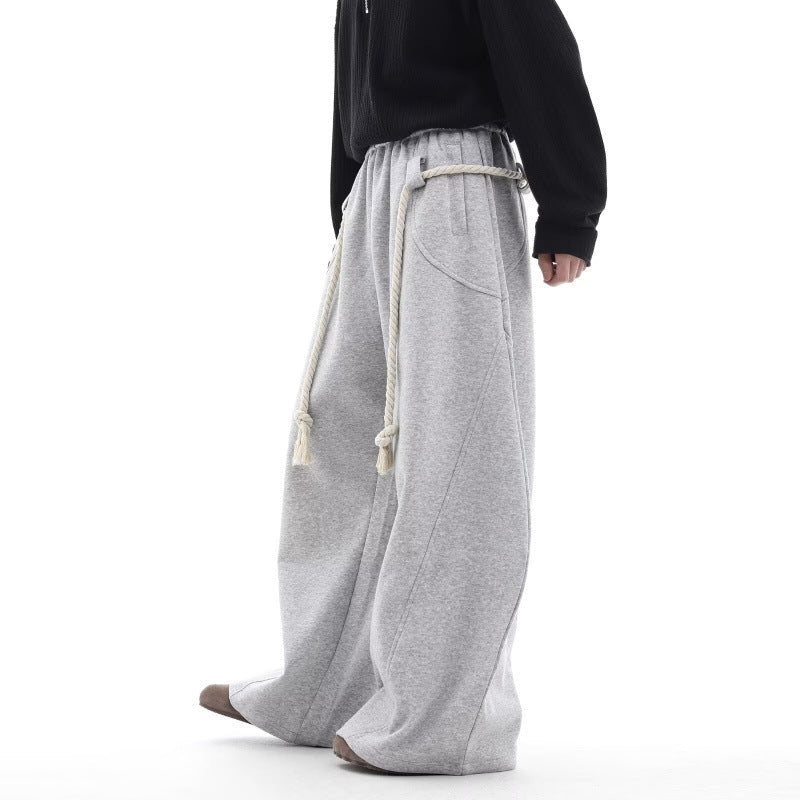 Women’s retro loose fit sweatpants by FitiqueFit, casualwear with relaxed fit and comfortable fabric, shown on a model.
