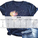 Women's FitiqueFit round neck short sleeve T-shirt, casual summer tee with a relaxed fit and soft fabric.