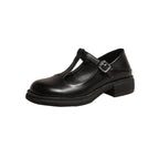 Women’s shallow-mouth Mary Jane shoes by FitiqueFit, stylish footwear with rounded toe and strap, perfect for casual or dressy wear.