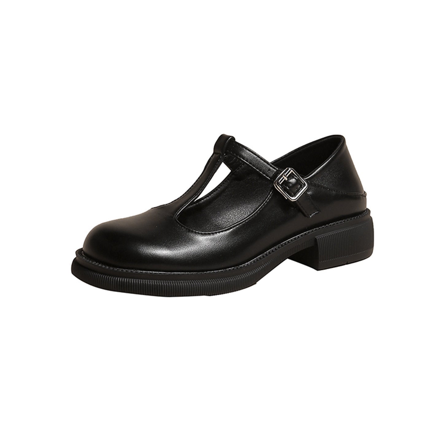 Women’s shallow-mouth Mary Jane shoes by FitiqueFit, stylish footwear with rounded toe and strap, perfect for casual or dressy wear.