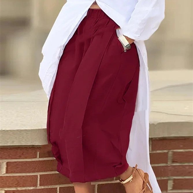 Women's solid color cotton wide-leg cropped pant by FitiqueFit, casualwear with a relaxed fit and breathable fabric.