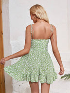 Women’s spaghetti strap summer dress by FitiqueFit, casualwear with lightweight fabric and a relaxed fit, perfect for warm weather.