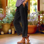 Women’s straight-leg casual pants by FitiqueFit, featuring a relaxed fit and classic design, perfect for everyday wear.