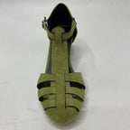 Plus size women's suede round toe casual flats by FitiqueFit, breathable and comfortable for everyday wear.