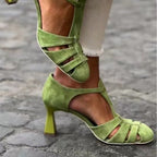 Plus size women's suede round toe casual flats by FitiqueFit, breathable and comfortable footwear for everyday wear.