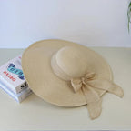 Women’s summer straw hat from FitiqueFit, stylish wide-brim hat with a woven straw design perfect for sunny days.
