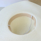 Women’s summer straw hat by FitiqueFit featuring wide brim and woven design, perfect for sun protection and casual summer style.