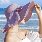 Women’s summer straw hat by FitiqueFit, featuring wide brim and breathable woven straw for sun protection and stylish summer wear.