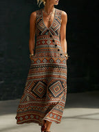 Women’s V-neck crossover shirt and wide-leg pants casualwear set by Plush Fashion Hub, shown on a model in a relaxed pose.