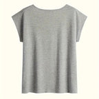 Women’s FitiqueFit V-neck short sleeve casual T-shirt, soft cotton fabric, fitted style, perfect for everyday wear.