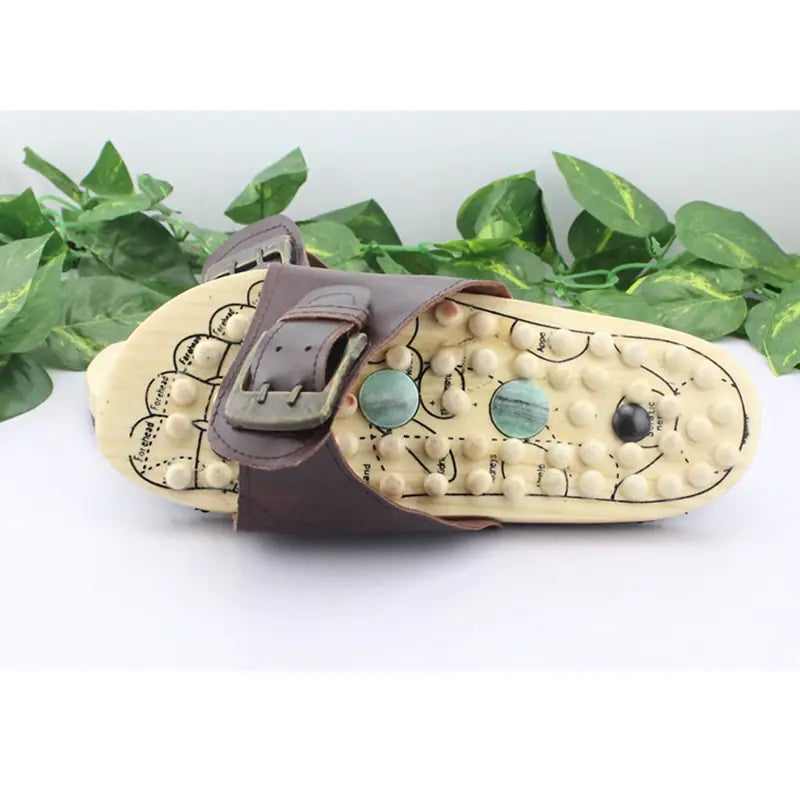 Women's health care foot massage slippers with textured soles for soothing comfort, designed for relaxation and foot care.